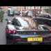 Chasing a Ferrari Enzo in Knightsbridge, London - Revving, Driving, Accelerating