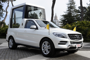 Mercedes has made the Popemobile out of the M-Class since 2002