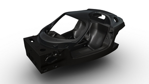 The new composite chassis will be used for the next Ferrari supercar.