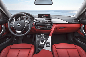 It is offered with the eye-catched red leather interior