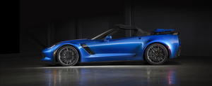 The new Z06 varaint gets a powerered soft-top that can be lowered automatically to at speeds up to 48km/h