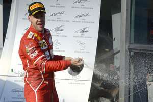 Vettel won the first race of the season beating the two Mercedes