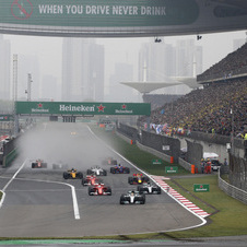 The Brit led from start to finish bringing Mercedes back to the top
