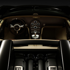 The interior is covered in two shades of leather interior