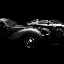 The new Legend car is inspired by the Type 57SC Atlantic