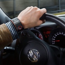 The watch is able to monitor what the car is doing and the driver's health