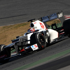 Sauber Driver Kamui Kobayashi Fastest Driver on Day 4 of F1 Testing