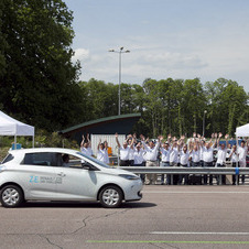 Range of eletric production car in 24 hours