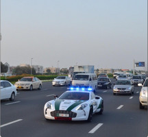 The Dubai Police also have an Aston Martin One-77 on patrol