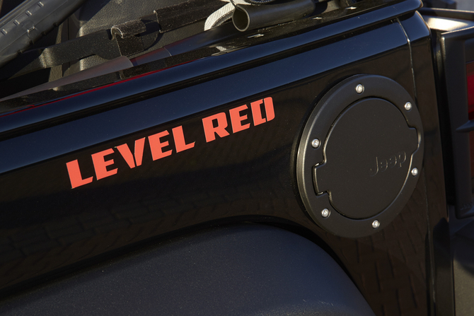 Jeep Wrangler Level Red Jeep Wrangler Level Red