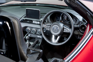 The interior continues to follow the philosophy of previous MX-5s