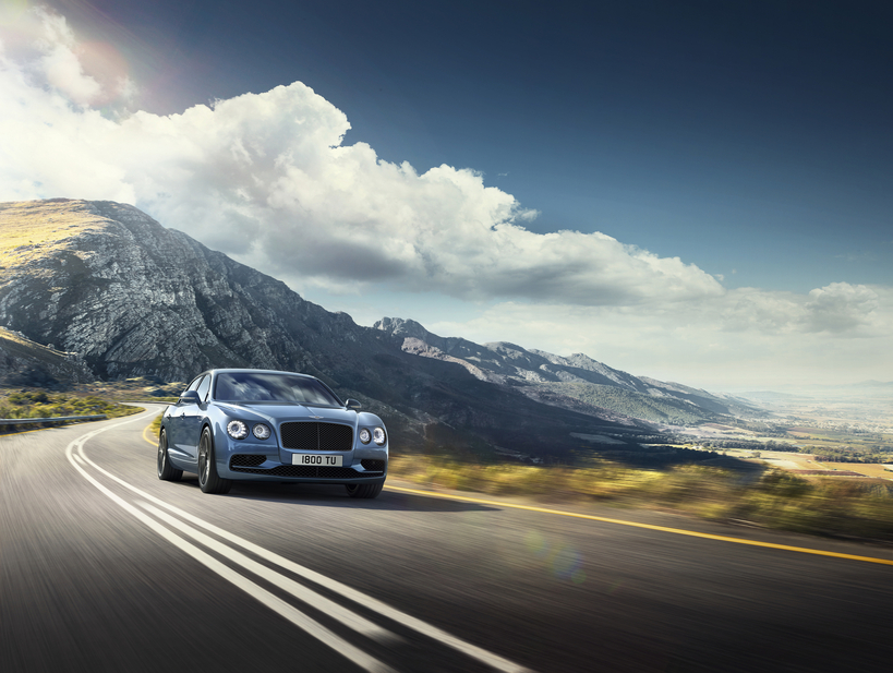 The Flying Spur W12 S gets a Beluga gloss radiator grille and light surrounds