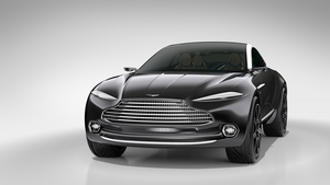 The DBX Concept uses electric motors mounted inboard of the wheels and powered by lithium sulphur cells