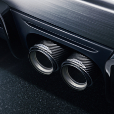 It gets a complete body kit with chrome exhaust tips with a carbon fiber surround