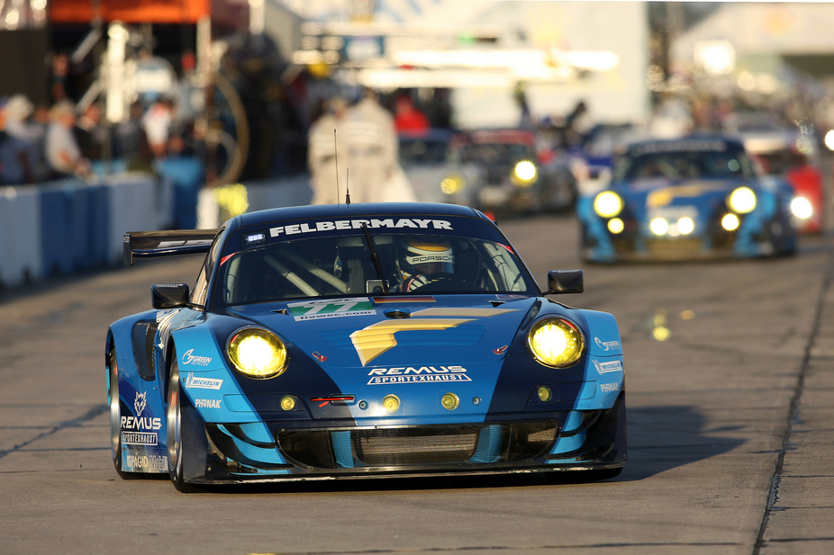 The Felbermeyer-Proton Porsche was second in class at the 12 Hours of Sebring