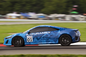 It was the first time that the NSX had been shown publicly on track