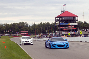 It completed several laps prior to the start of the race