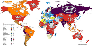 In the rankings Toyota was followed by BMW and Hyundai
