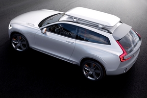 The production XC90 will be larger with three rows and seven seats