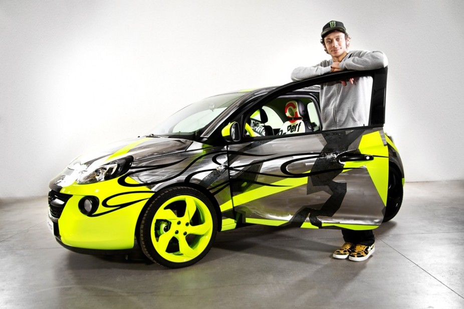 Rossi created a custom Adam to sell for charity